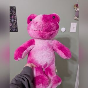 Build-A-Bear Vibrant Pink Plush Frog Toy